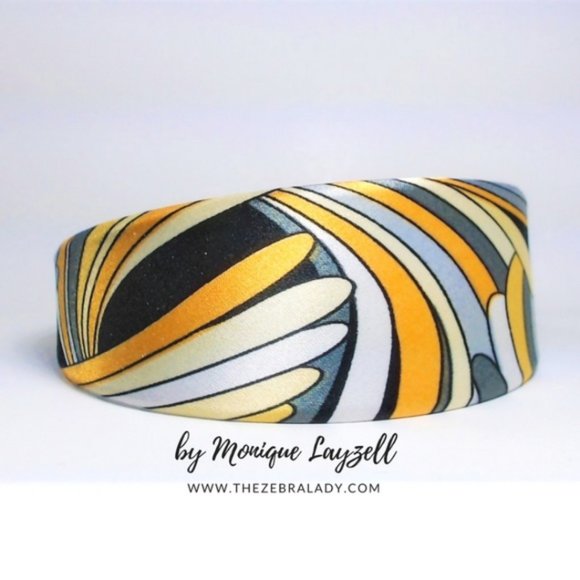 4 Satin Groovy Satin Retro Style Mix Headband - Picture 4 of 5